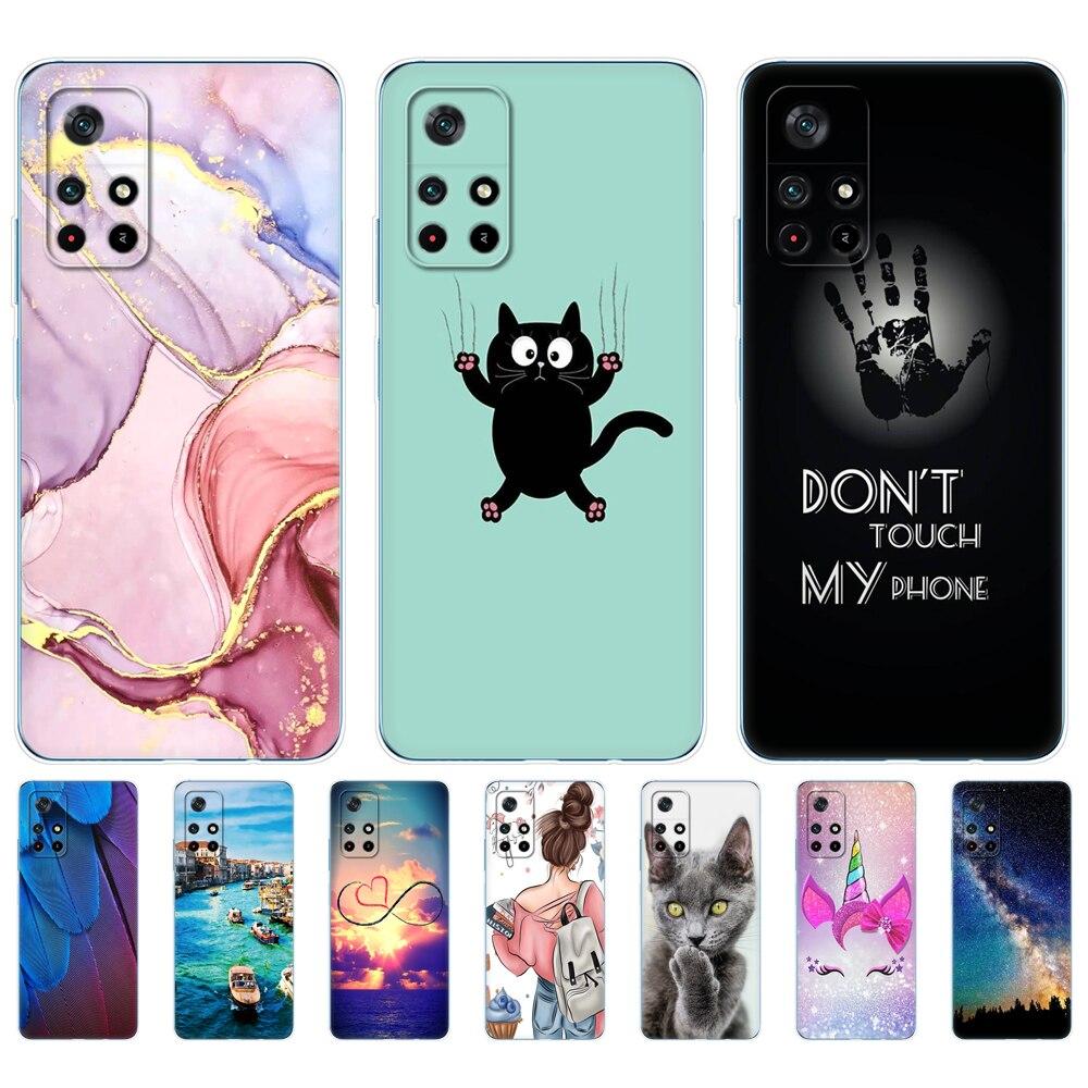 Dla POCO M4 Pro 5G etui miękkie silikonowe etui plecki z tpu dla Xiaomi POCO X4 Pro 5G etui na telefony POCO M4Pro 4G 2021 6.6 cala odporne na wstrząsy