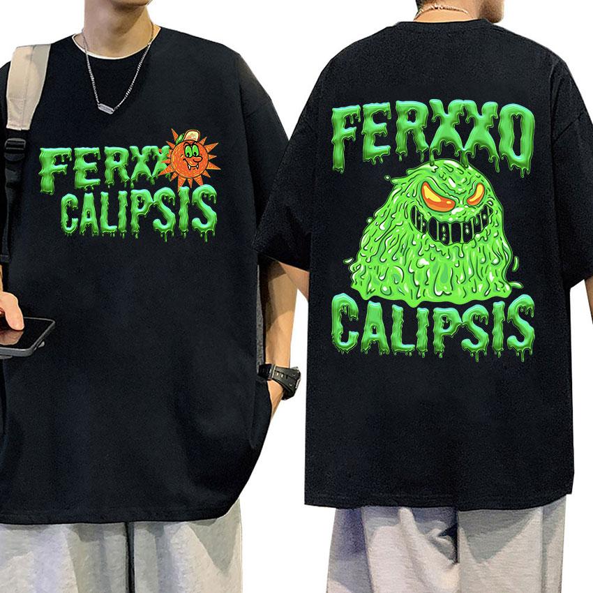 Rapper Feid Ferxxo 2024 Graphic T Shirt Mens Hip Hop Fashion High Quality TShirts Vintage Oversized Cotton Tshirt Streetwear