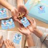 30 Sets Easter Little Jesus Figurine with 30 Pcs Bibles Verse Cards Mini Rubber Jesus Easter Tiny Rubber Action Figure Hanging