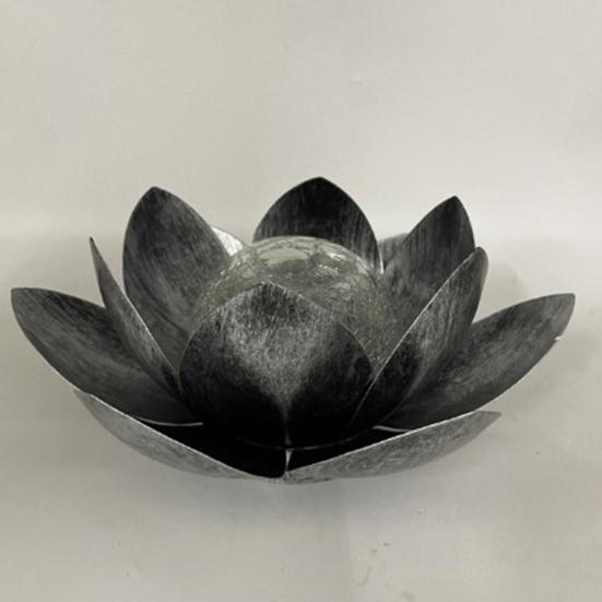 Solar Powered Lotus Light Automatic On/Off IP55 Waterproof Wireless Design Solar Garden Lamp Lawn Patio Outdoor Decoration