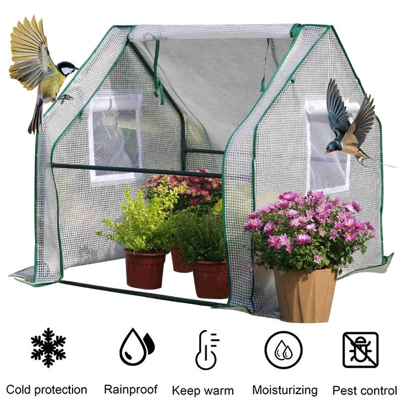 Winter Plant Warm Covers Pop Up Mini Greenhouse With Zipper Garden Warm Tent Freeze Protection Humidity Domes Garden Supplies