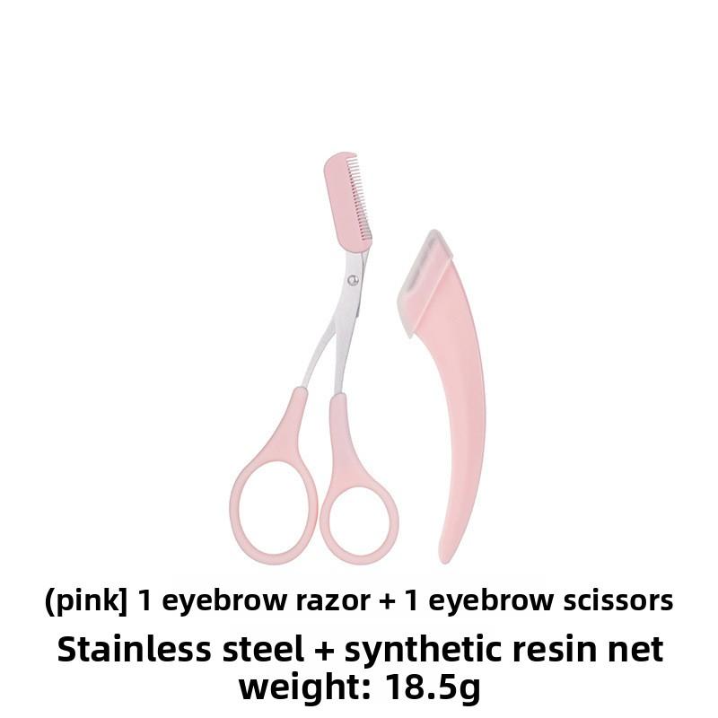 Eyebrow Trimmer, Stainless Steel Eyebrow Scissors With Comb, Eyebrow Trimming Scissors Hair Removal Beauty Tools
