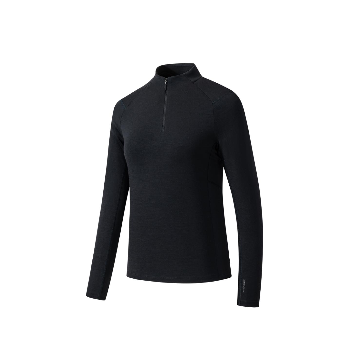 

Anta Champion Outdoor Series Simple Moisture-Wicking Soft Comfortable Long Sleeve Knit Shirt Women tops 162540409-2 M