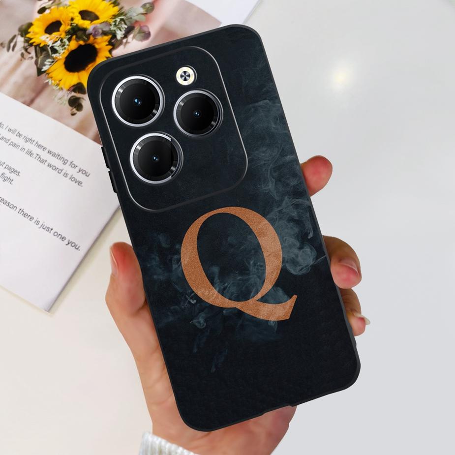 For Infinix Hot 40 Pro Case Hot40 X6836 X6837 New Letters Cover Soft TPU Phone Case For Infinix Hot 40i Hot 40 Pro Hot40i Bumper