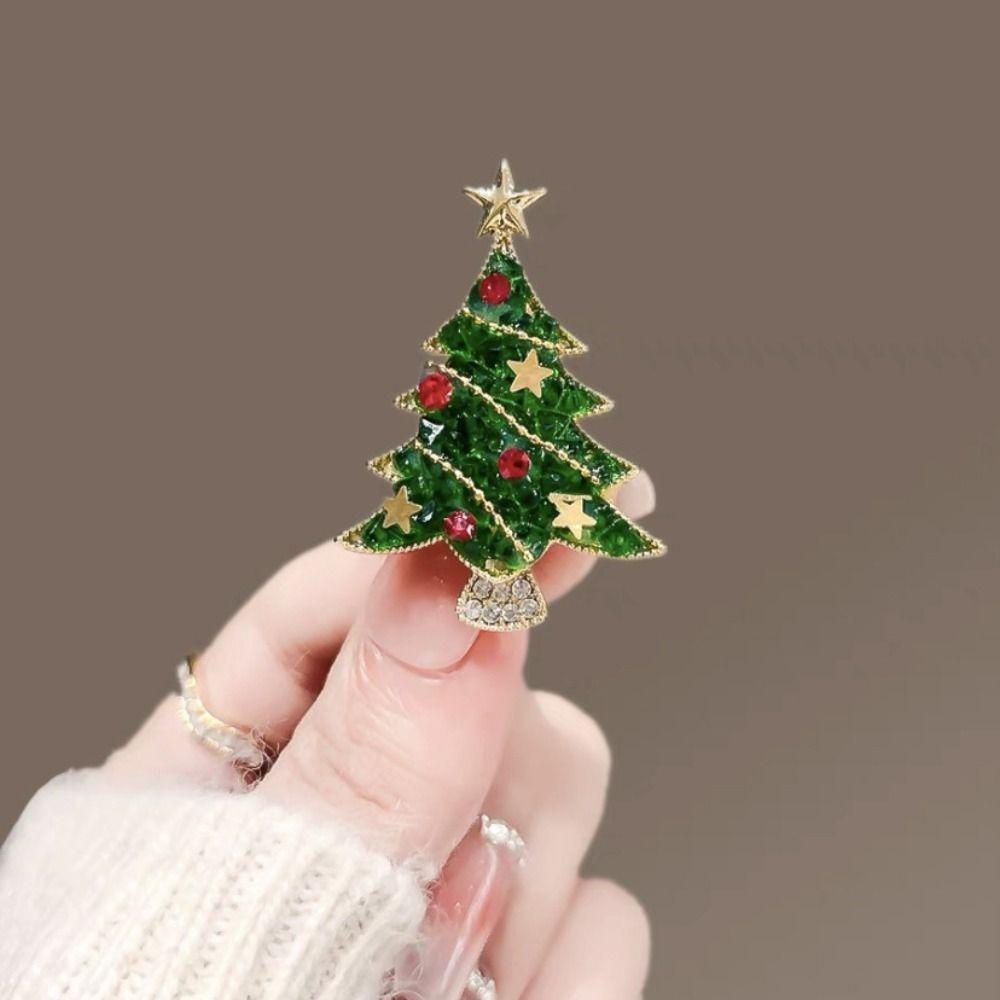 Snowman Christmas Brooch Korean Style Christmas Tree Brooch  Christmas Decoration