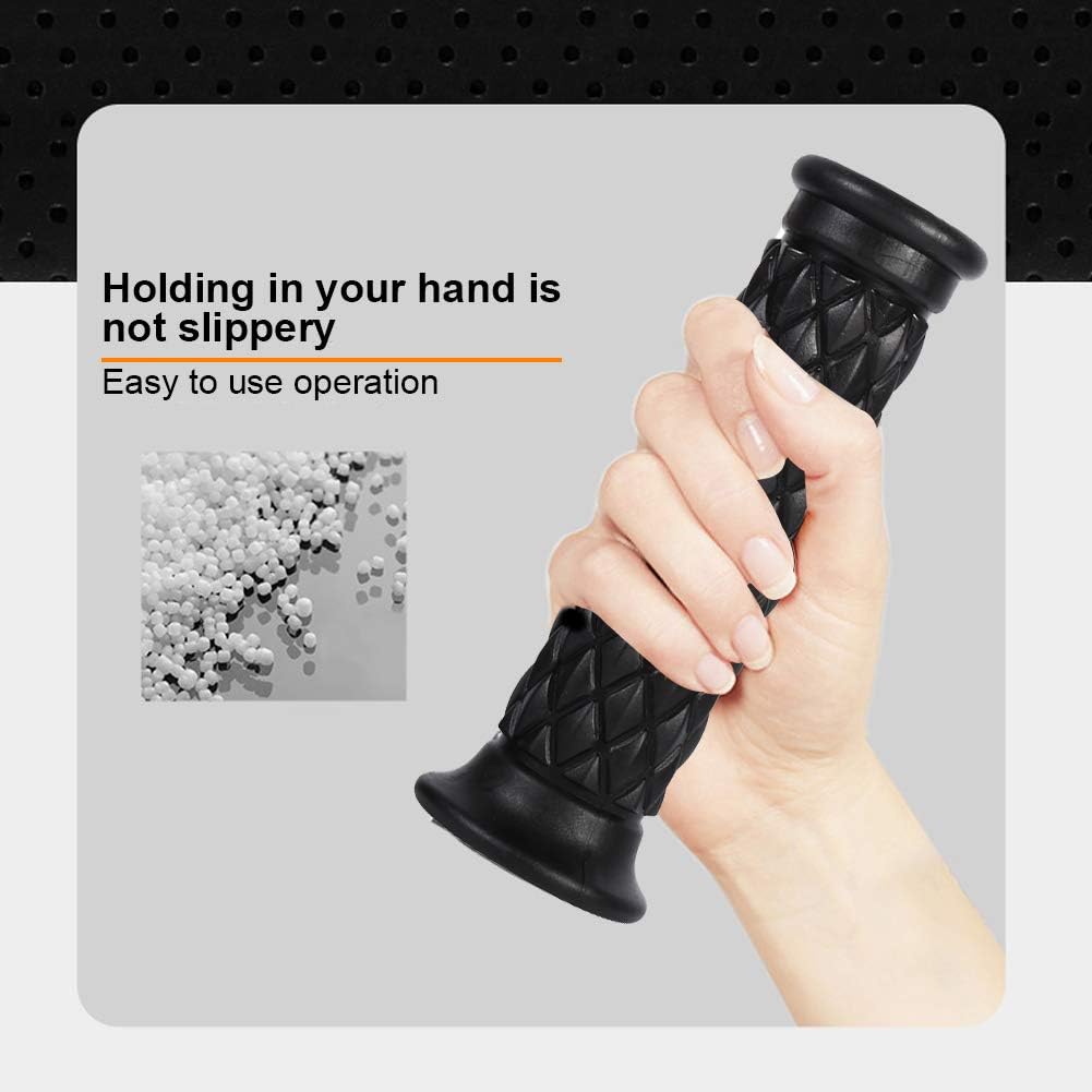 7/8" Motorcycle Hand Grips Antiskid Handlebar Rubber End Hand (Color : Black) Motorcycle Handlebar Grips 7/8 Dirt Bike Grips 22Mm