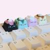 1 Piece Cartoon Cream Cat Keycaps ESC Key Personalized Stone Plastic Clay Key Cap Pink Cat Cute Gift Mechanical Keyboard Keycaps
