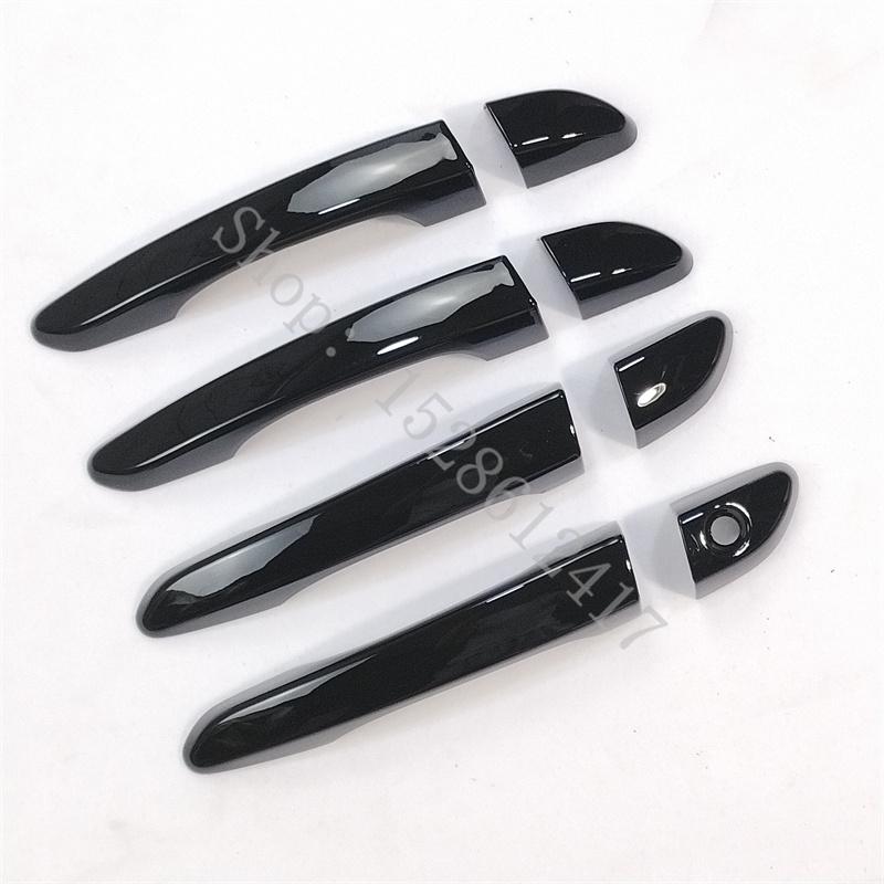 For Hyundai Tucson 2015 2016~ Glossy Black ABS Door Handle Cover car door handle protector trim Overlay Molding Garnish