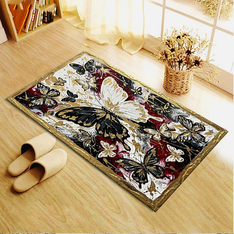 2025 New Butterfly Carpet Rug for Living Room Bedroom Home Sofa Decoration,Kids play Non-slip Floor Mat110