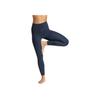 Adidas SS25 Mid-Rise Yoga Breathable Comfortable Versatile Sports Long Pants Women Pants Dark-Blue JI8360