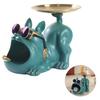 Pit Bull Dog Ornaments Resin Crafts French Bulldog Widget Plate for Living Room Hallway Home Decoration