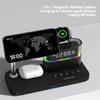 Magnetic Wireless Charger 15W 5-in-1 Wireless Charger Clock Wireless Charger for IPhone IWatch Ultra AirPods Samsung