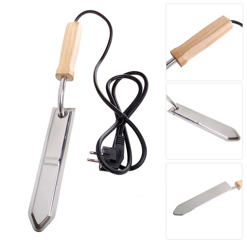 Coltello per Miele Elettrico Riscaldato – Acciaio Inossidabile, Tipo Z, Durevole, Strumento per Apicoltura a Temperatura Costante