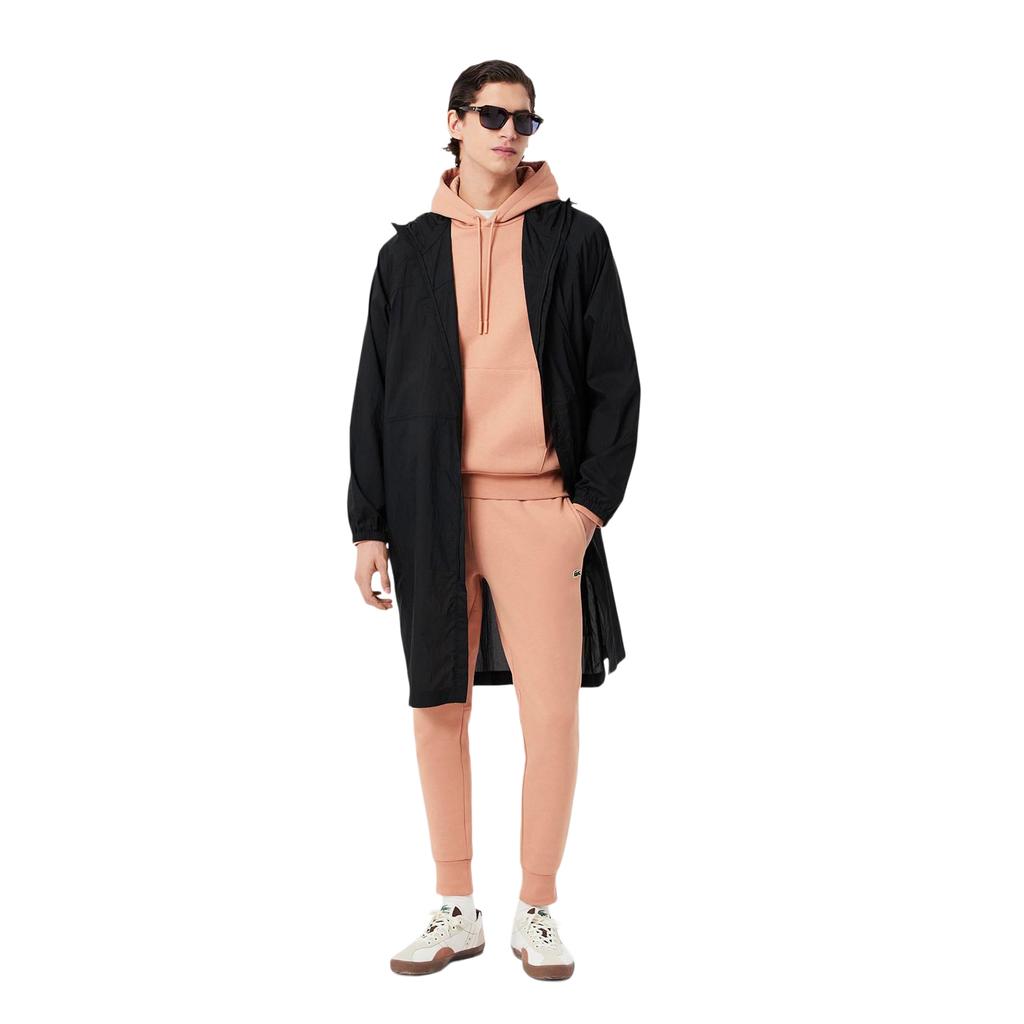 Lacoste Felpa con cappuccio in pile di cotone biologico da uomo
