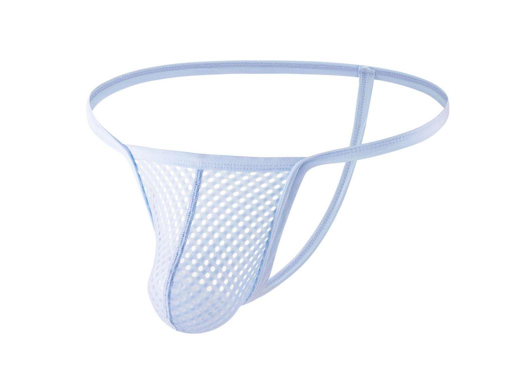 String taille basse en maille pour homme, sous-vêtement sexy et respirant pour les soirées en boîte - E108