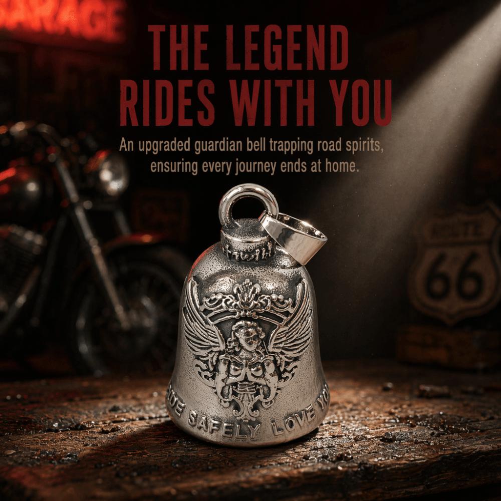 Vinking Style Motorcycle Guardian Bell Ride Safely Love You Biker Good Luck Charm  Men