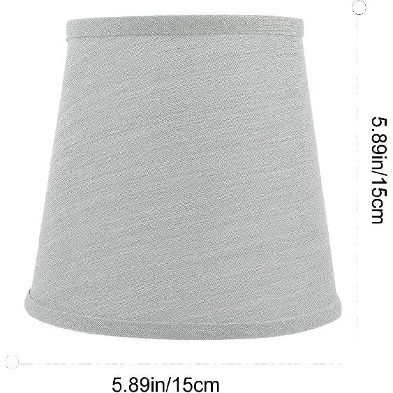 Lamp Shade, Barrel Fabric Lampshade for Table Lamp and Floor Light, Lower Mouth 8 inch Lamp Shade for Home Office