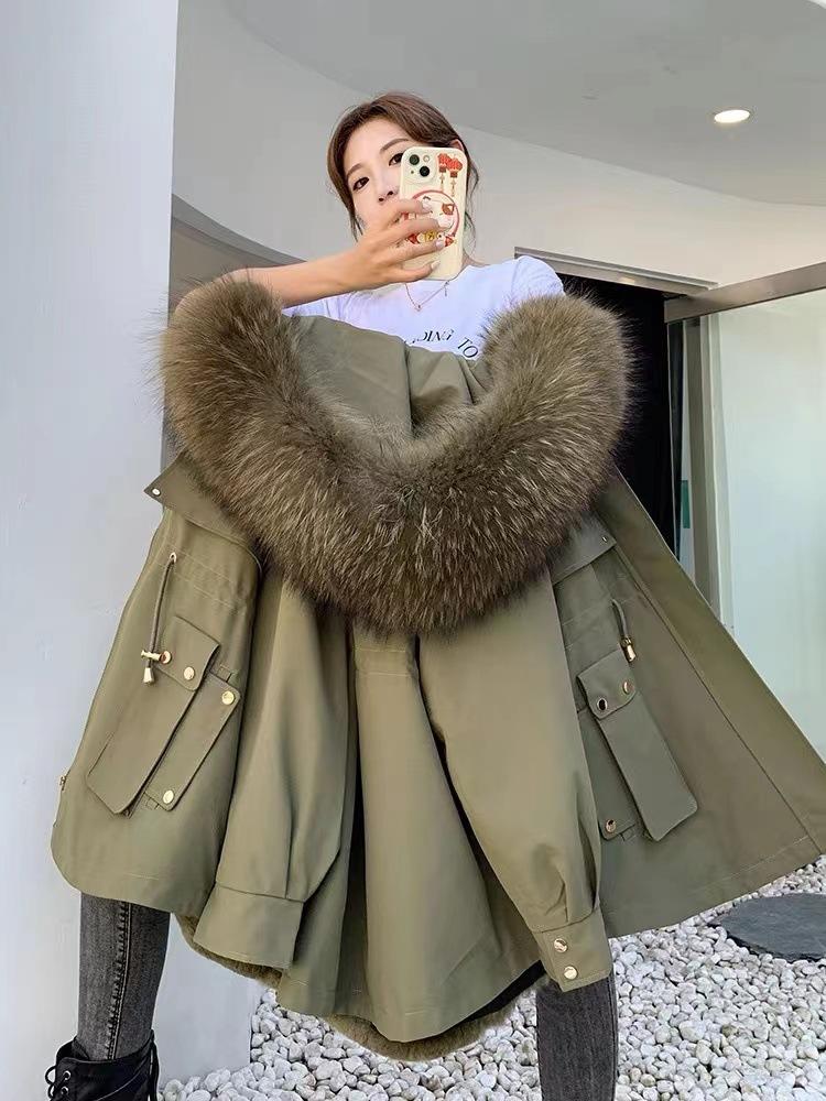 Women Korean Winter Parkas Jacket Loose Hooded Thick Warm Casual Cotton Padded Coat Female Overcoat Casual Lady Tops