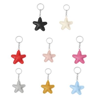 Llavero Estrella de Cinco Puntas Colgante Desmontable para Teléfono Llavero de Estrella Colorido Llaveros de Pareja de Moda Joyería