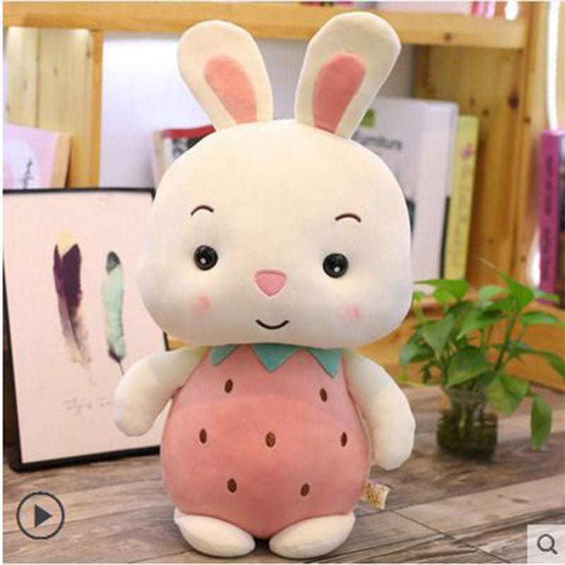 

Cute Plush Fruit Pig Rabbit Doll Stuffed Toy For Children Kids Girl Decor Gift PinkRabbit,23cm/9.06in