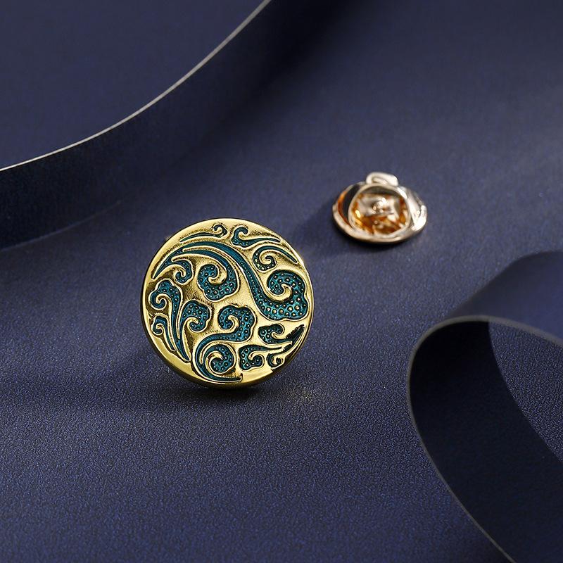 Men's Suit Brooch Groom Wedding Collar Flower Korean Version Wedding Collar Pin Suit Pin Brooch Simple Badge Accessories