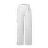 High Waist Wide Leg Pants for Women Casual Loose Fit Straight Leg Trousers with Side Zipper Closure Comfortable Long Pants