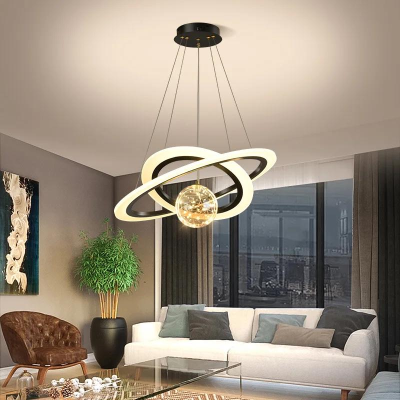 Modern Creative Pendant Lights For Kitchen Dining Table Living Room Bedroom LED Deco Hanging Lamps Dimmable Lighting AC 90-260V