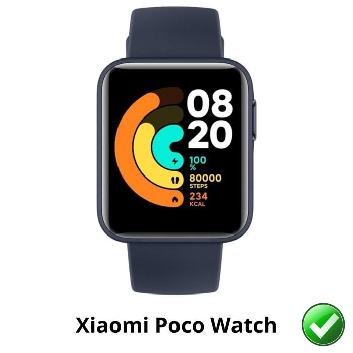 Screen Protector for Xiaomi Poco Watch [4 Pack] Ultra Thin Resistant Protective Plastic Film Phonillico