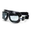 Baruffaldi Vintaco Touring Goggles for and Adjustable Lenses for Cars and Driving, Safety, Protection. Motorcycles. Black.