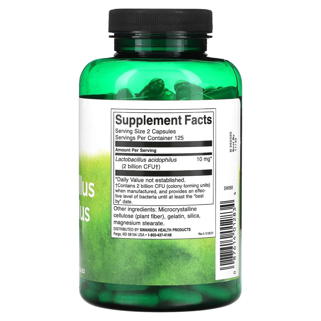Lactobacillus Acidophilus, 1 Billion Cfu, 250 Capsules