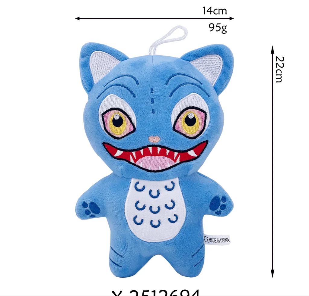 =NEW Anime Kpop Demons Hunters Plush Cute Purple Tiger Black Hat Magpie With 3 Eyes Monster Hunt Girl Group Doll For Fans Gifts