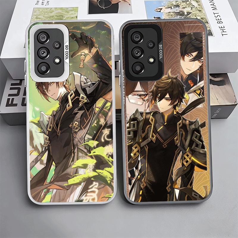 Genshin Impact Zhongli Shockproof Phone Case for Samsung A17 A16 A15 A14 A37 A57 A36 A56 A26 A35 A55 A25 A34 A54 A24 A13 A23 A33