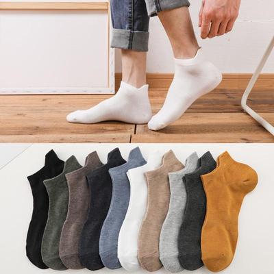 Kurze Socken für Herren: Reine Baumwolle, Saisonbedingt, Trendig, Schweißabsorbierend, Deodorant, Niedrig geschnitten, Mittelhoher Schaft.