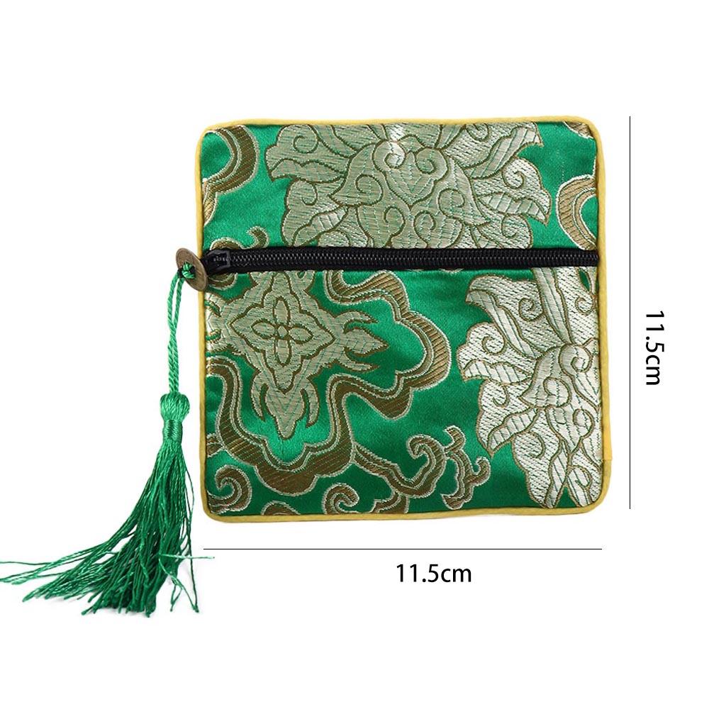 Jewelry Packaging Chinese Style Coin Purse Silk Jewelry Organizer Brocade Pouch Jewelry Storage Bag