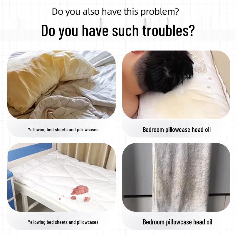 No-Rub Whitening Bleach for Lab Coats & Bedding with Stain Remover and Antibacterial Detergent