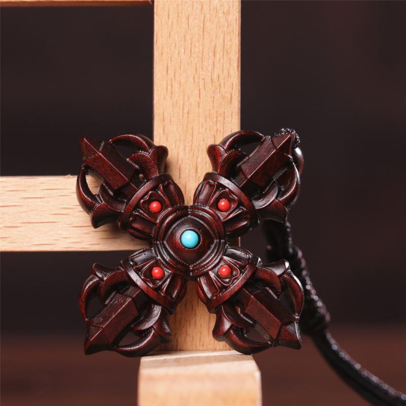 Vajra Cross Pendant Sweater Chain Car Hanging Ornament Decor