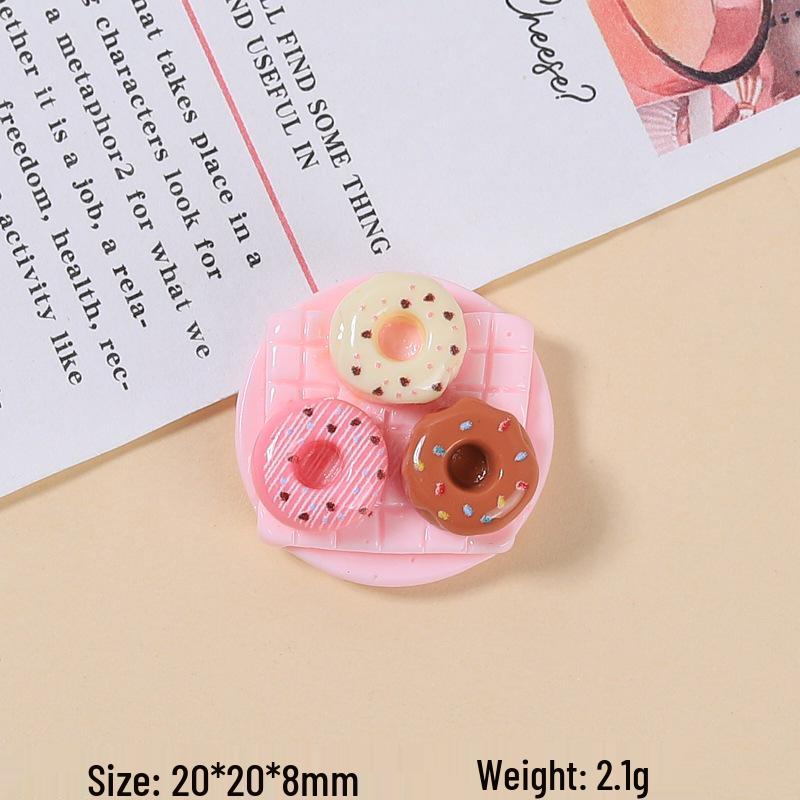 Handmade Resin Charms & Accessories: DIY Hair Clips, Crocs Charms, Cartoon Plates, Cake & Food Toys