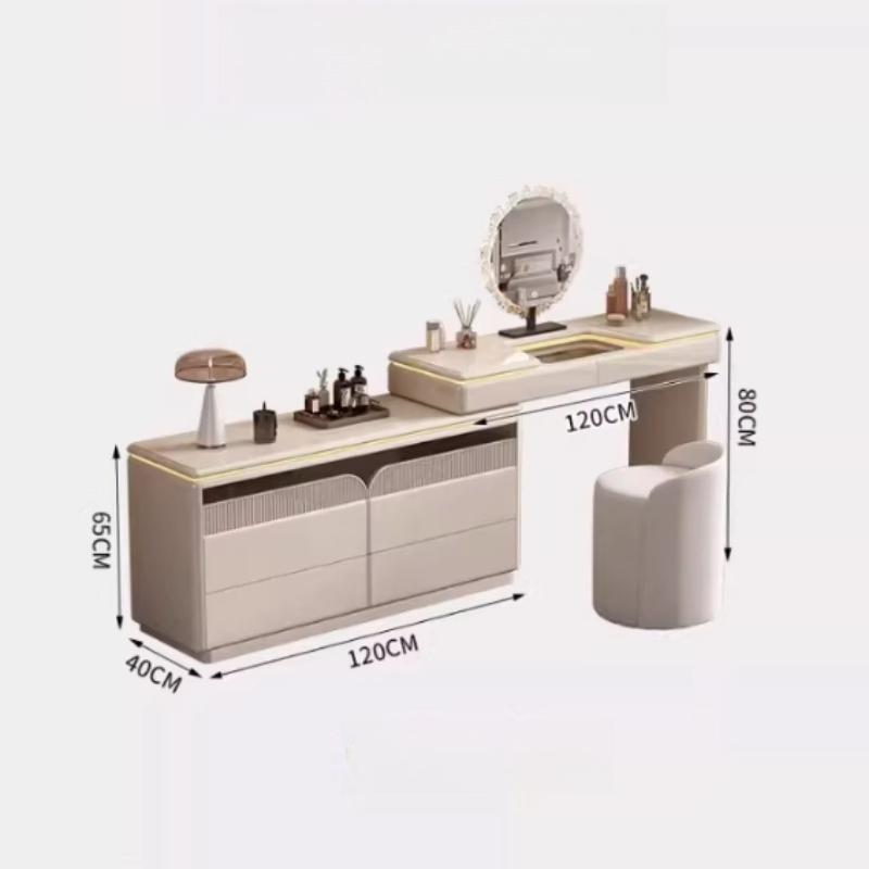 Chest Of Drawers Dressing Table Light With Mirror Stool Hotel Makeup Vanity Desk Luxury Wooden Hairstyle Bedroom Furniture
