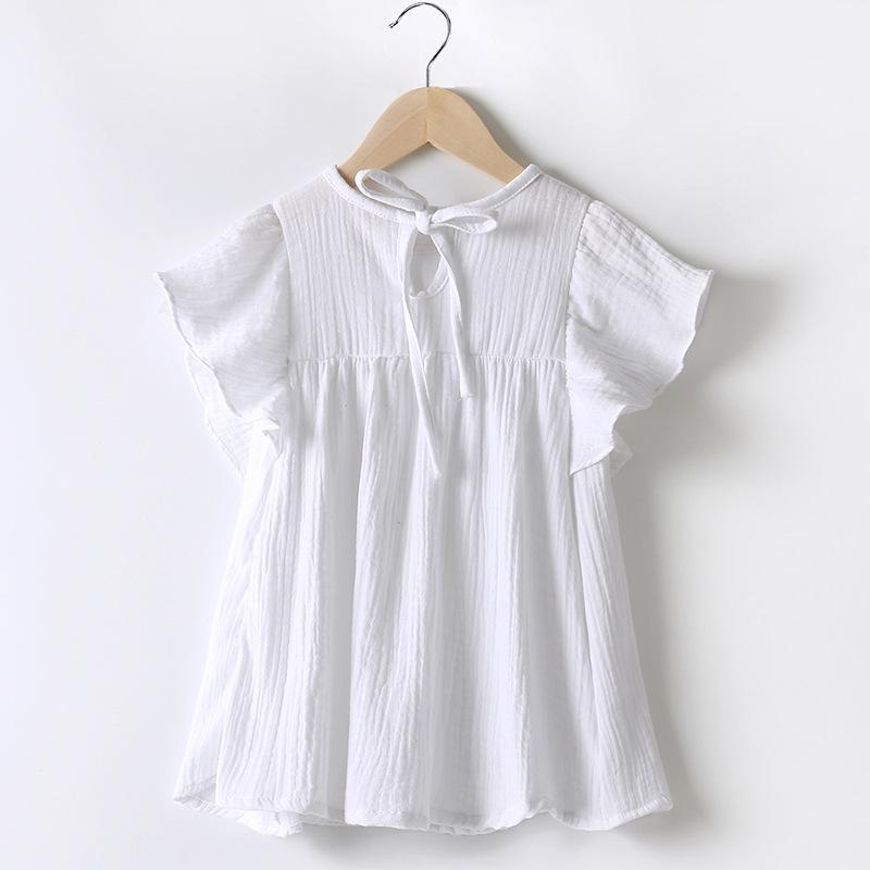 Girls' Dress Summer Thin Lotus Leaf Sleeve Princess Dress for Baby Girls