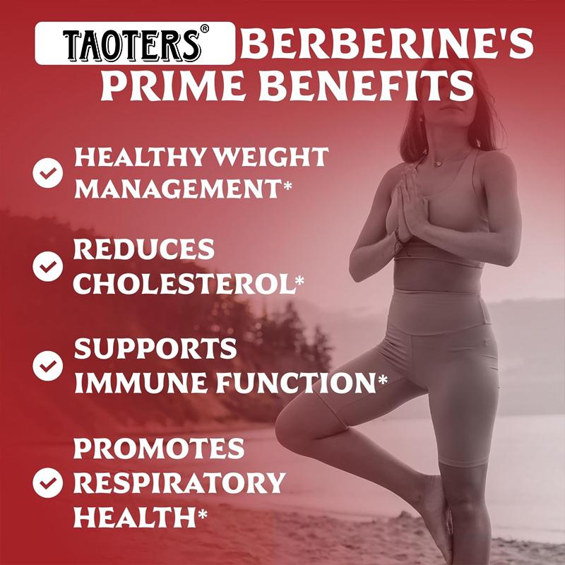 Taoters Berberine Compound Capsules Regulate Cardiovascular Health 120 Capsules
