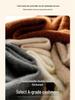 Women's Thick Cashmere Knit Sweater - Half High Neck, Solid Color, Loose Fit, Autumn/Winter
