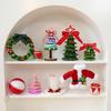 Christmas Tree Fabric Hanging Decor With Elf Legs For Holiday Window Display