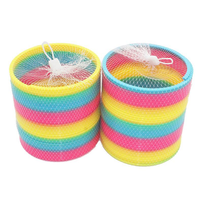 

Радужный круг 10x10 см Игрушка-пружинка – Развивающий ностальгический пластик для детей