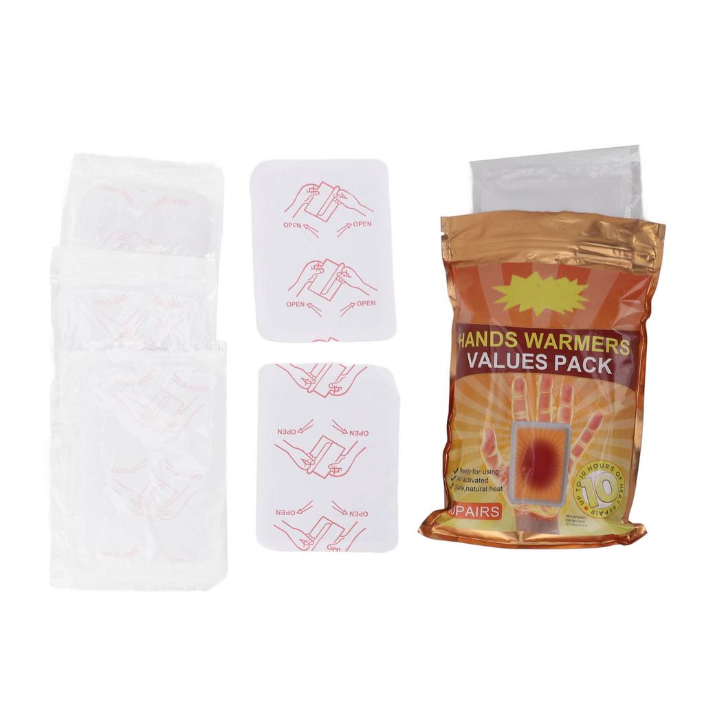 20Pcs Hand Warmer Disposable Self Heating Long Lasting Safe Adhesive Hand Warmer for Indoor Outdoor