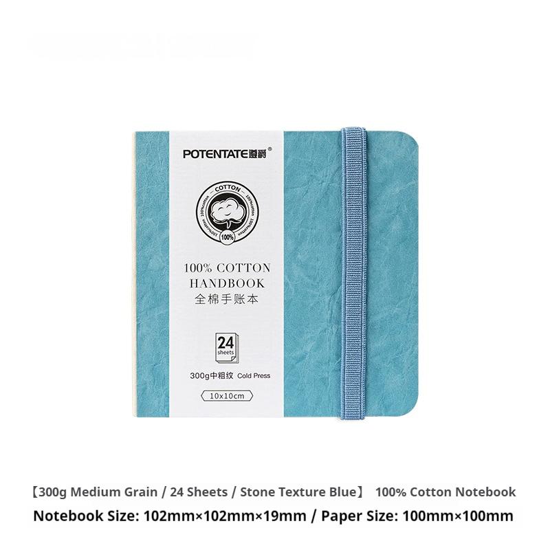 POTENTATE 300g 100% Baumwolle Künstler Aquarell Zeichenpapierblock 24 Blatt Aquarell Aquarell Skizzenbuch Zum Malen Kunstbedarf