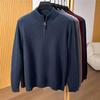 Men's Business Casual 100% Pure Wool Half-Zip Sweater FXTST7356