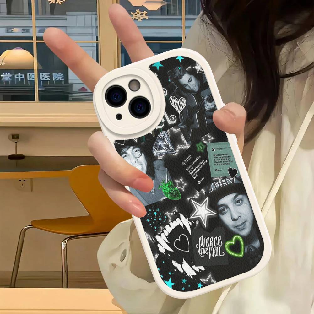 Classic Band P-Pierce T-The V-Veil Leather Phone Case For IPhone 16 15 14 13 12 11 Pro Max Plus Shockproof Cover
