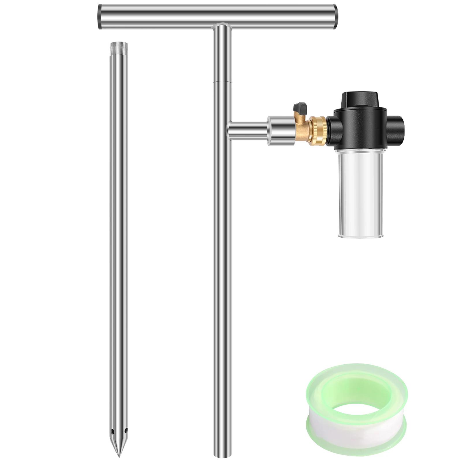 

Root Watering Tool Stainless Steel Tree Watering Wand with 4 Outlet Holes Water Saving Deep Stem Irrigator Stem Moistening Tool