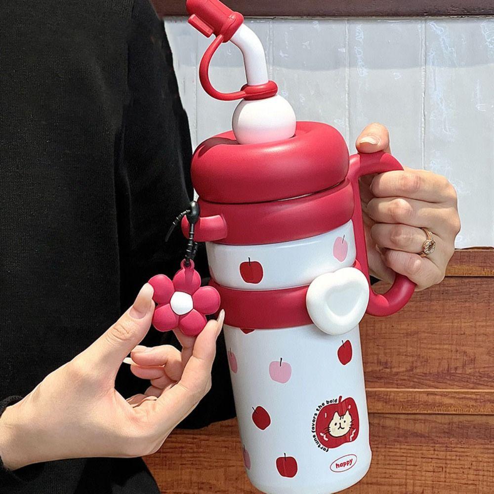 920ML Insulated  Thermos Handheld Sports Water Kettle Thermos Coffee Cup  Birthday Gift