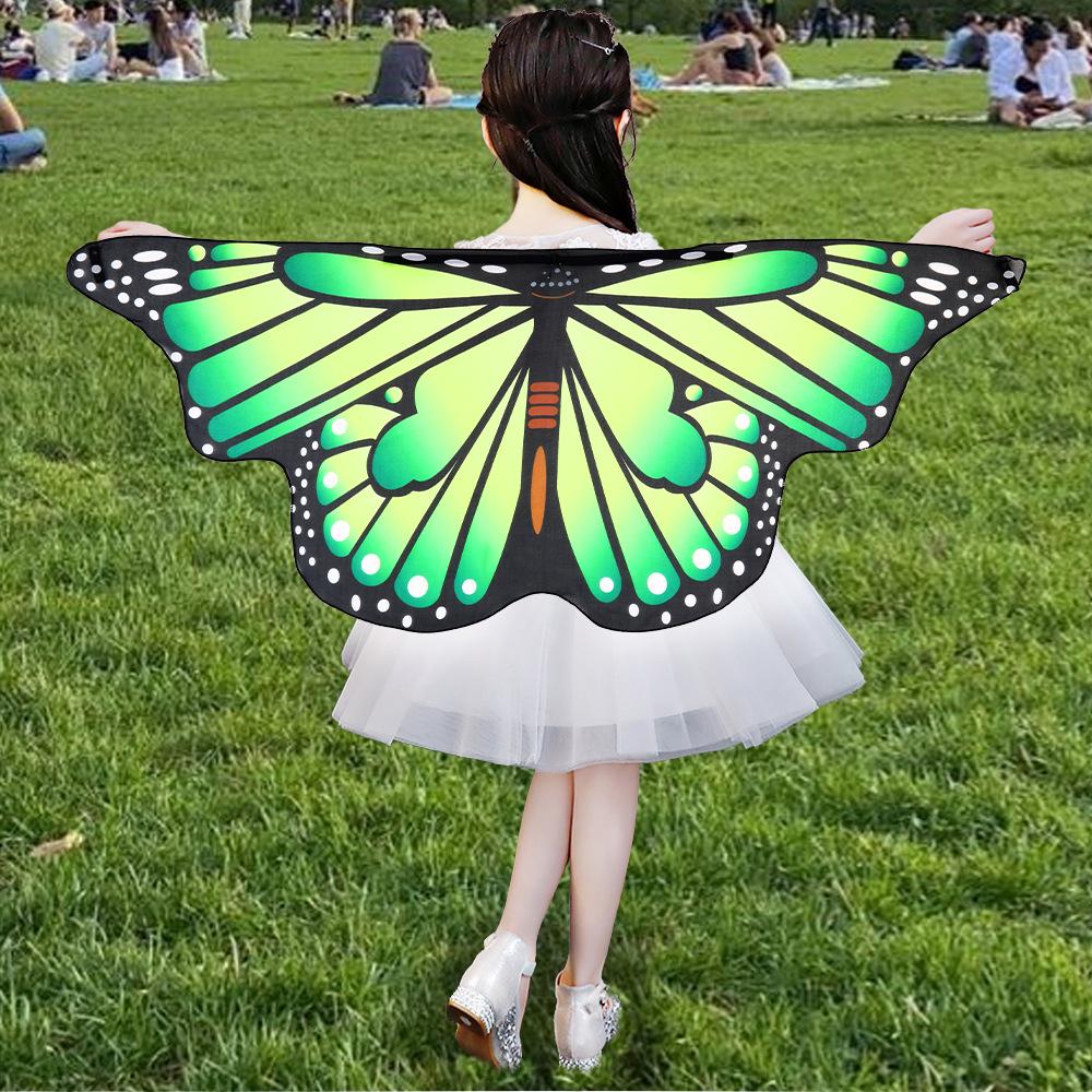 Children's Halloween Butterfly Wing Cloak - Small Butterfly Shawl Costume